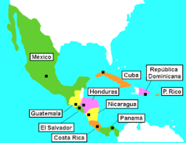 Mexico, Honduras, Guatemala, El Salvador, Nicaragua, Costa Rica, Panamá y Perú