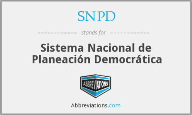Sistema Nacional de Planeación Democrática