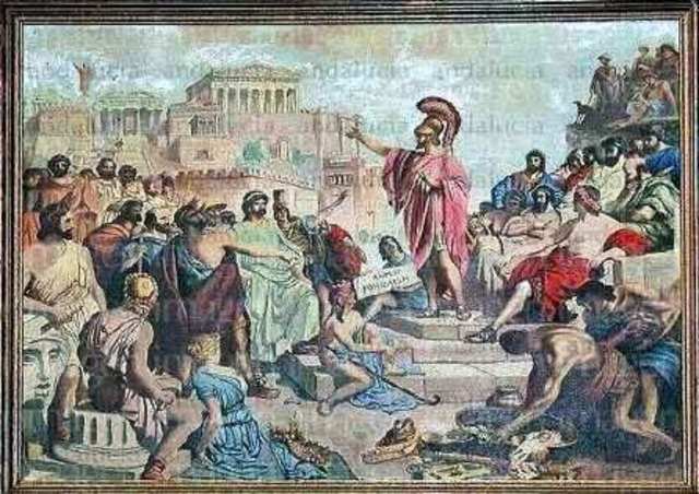 Derrota de Atenas en la guerra del  Peloponeso