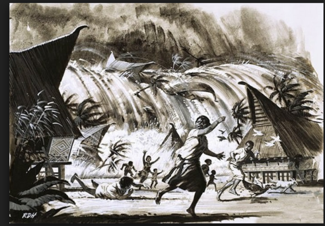 The 1883 Krakatoa Explosion and Tsunami