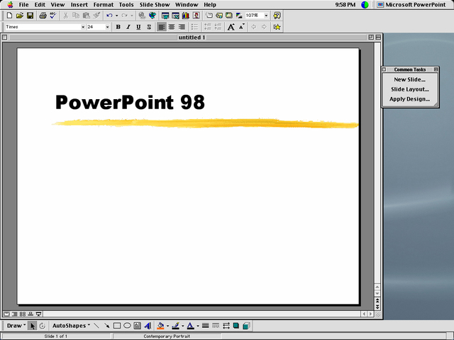 Se Creo PowerPoint 98