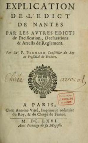 Louis XIV Cancels the Edict of Nantes