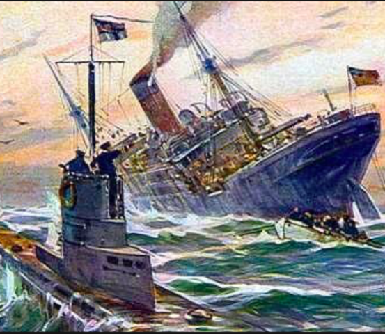 (EU) Unrestricted Submarine warfare declared by Germany