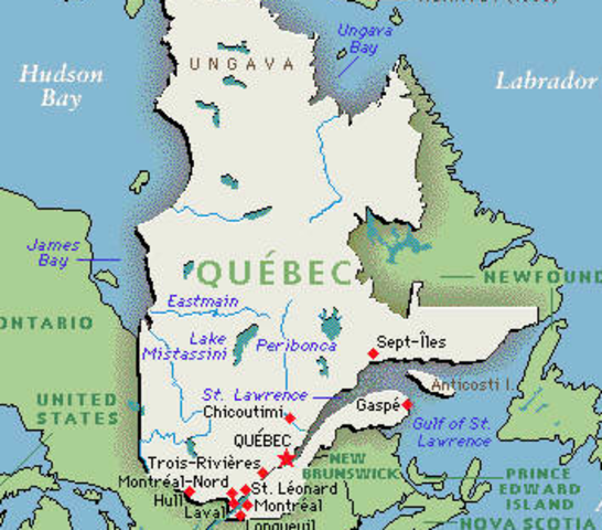 Establishment of Quebec