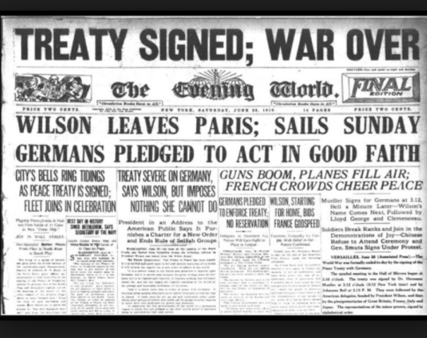 (EU) Treaty of Versailles signing
