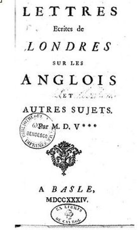 Voltaire publishes "Philosophical Letters"