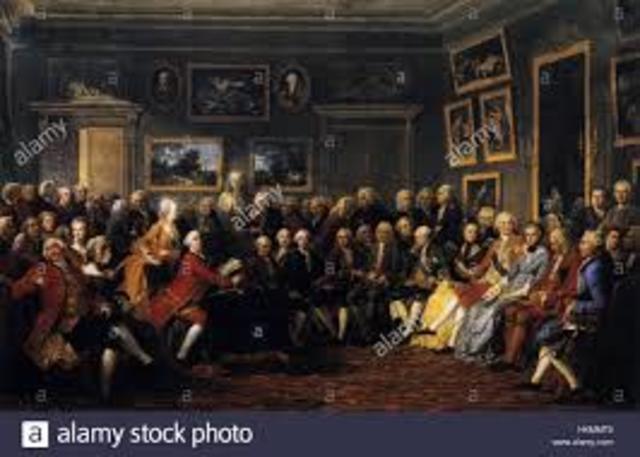 Lectura en casa de Madame Geoffrin