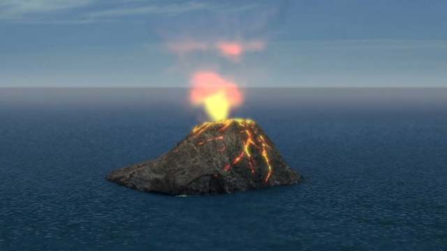 Formación de islas volcánicas