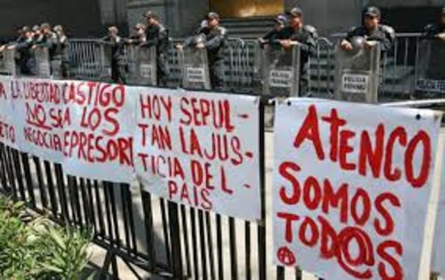 Enfrentamientos en Atenco