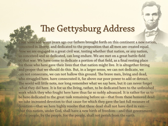 Gettysburg Address