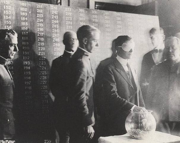 First American Draftees are Chosen by Lottery