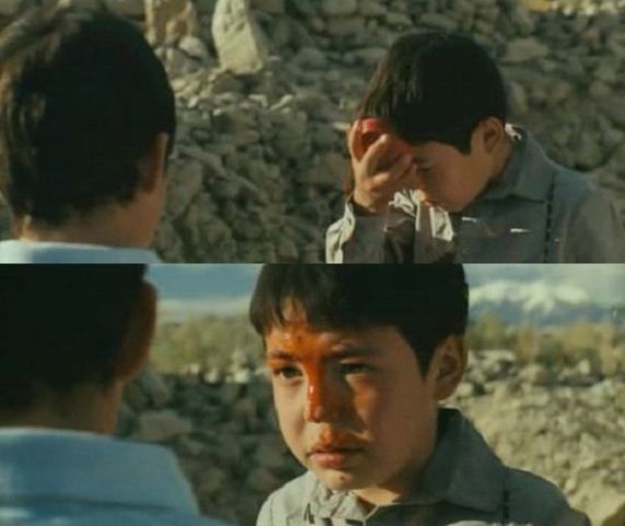 Amir Throws Pomegranates at Hassan