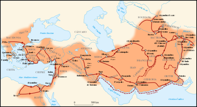 Alejandro conquista Fenicia, Samaria, Judea, Gaza y Egipto