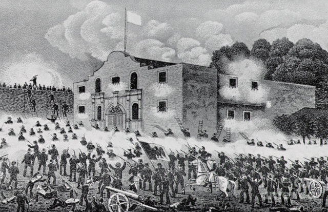 The battle of the Alamo