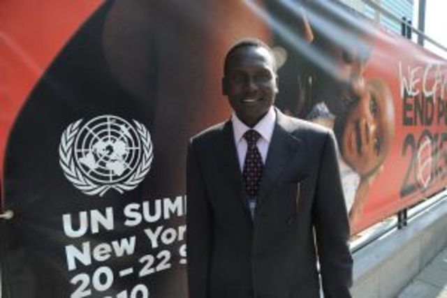 Paul Tergat at MDG summit