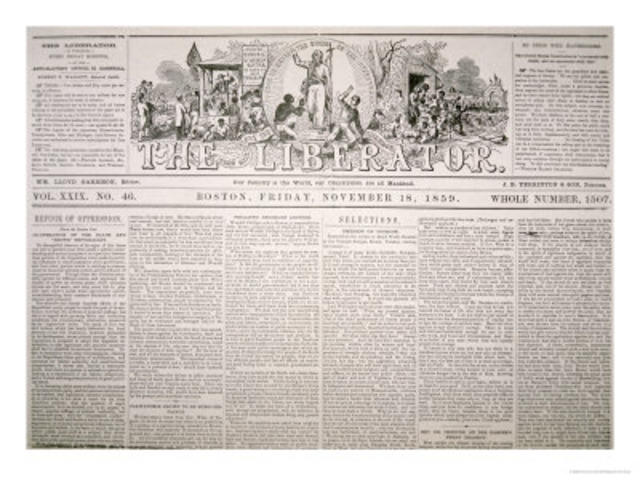 William Lloyd Garrison starts The Liberator