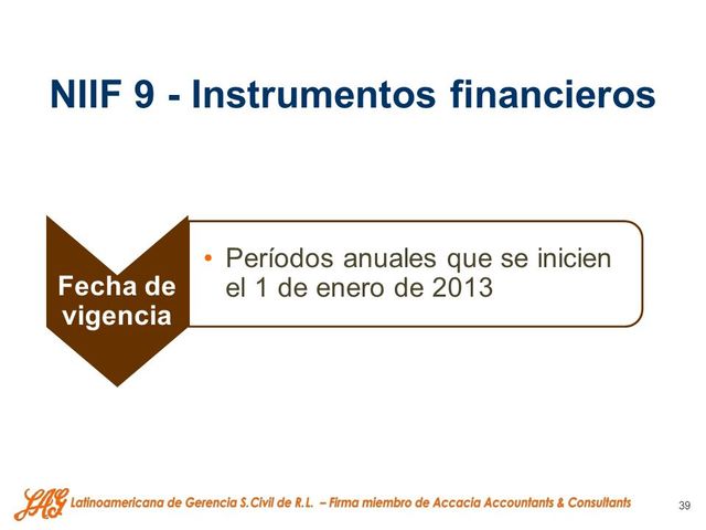Modificaciones en Fecha de VIgencia
