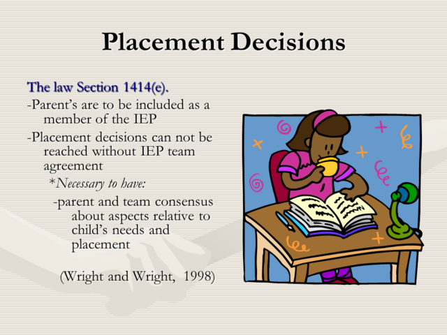 Determination of Placement