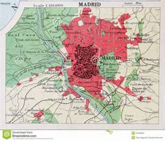 Madrid become the capitale city of Spain