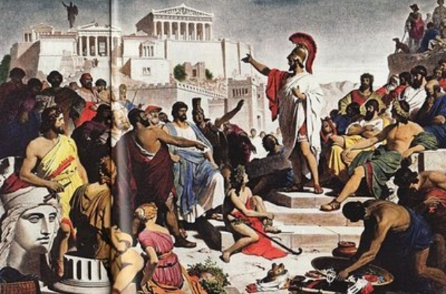 Se instaura la democracia en Atenas