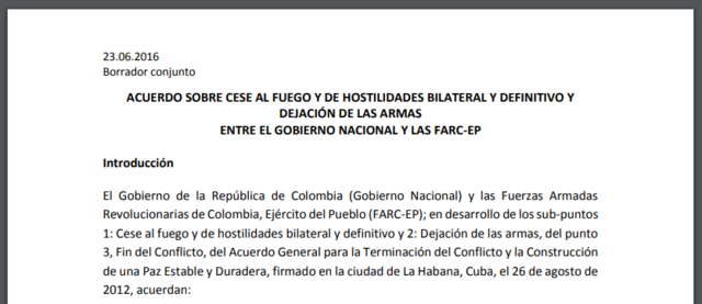 Publicación del borrador conjunto 3er Punto