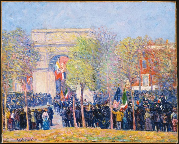 Italo American Celebration (American Impressionism)