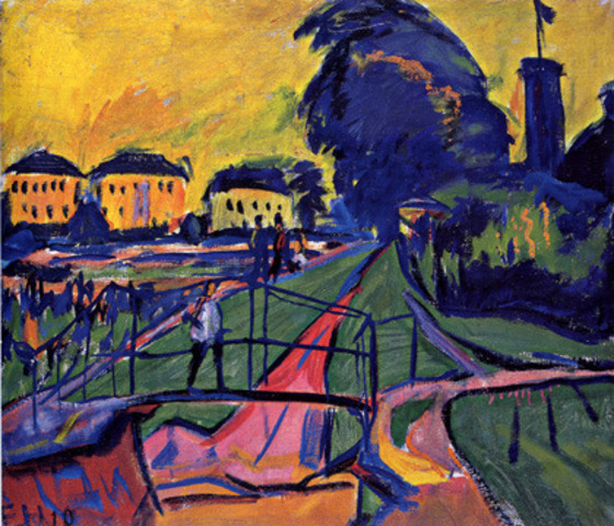 Landscape near Dresden (Expressionism)