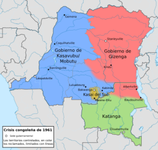 Mobutu se establece en el poder (Zaire)