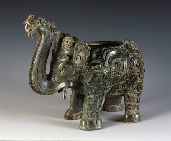 Elephant-shaped bronze zun(Shang Dynasty)