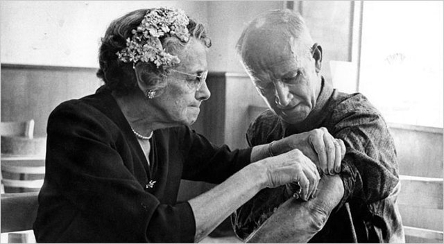 Insulin first used to treat diabetes.