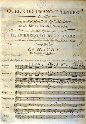 Haydn : Ópera Der krumme Teufel y sus primeros cuartetos de cuerda