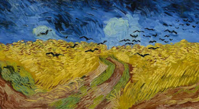 Wheatfield with Crows