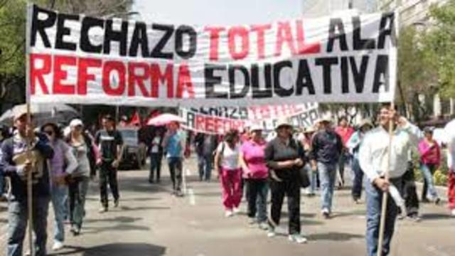 movimiento contra la reforma educativa en mexico
