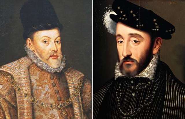 Philip II of Spain sign the truce of Vaucelles