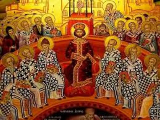 Se celebró el concilio de Nicea