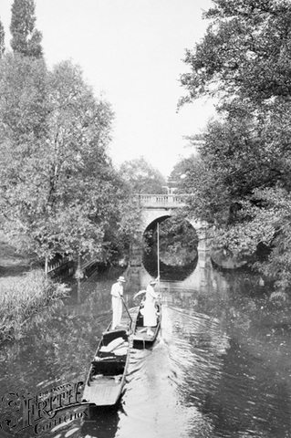 Punting became popular on the River Cherwell