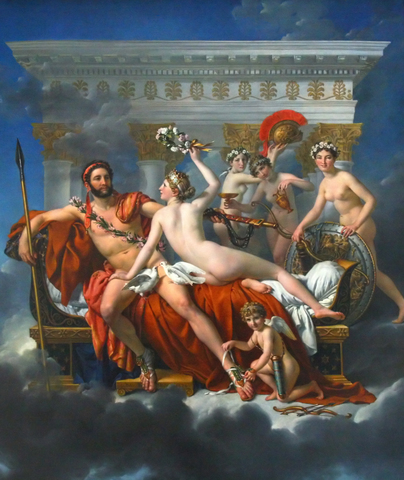 Jacques-Louis David, Mart desarmat per venus i les gracies.
