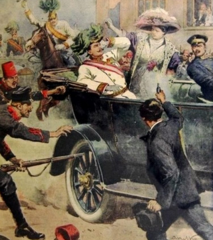 The assination of Archduke Ferdinand