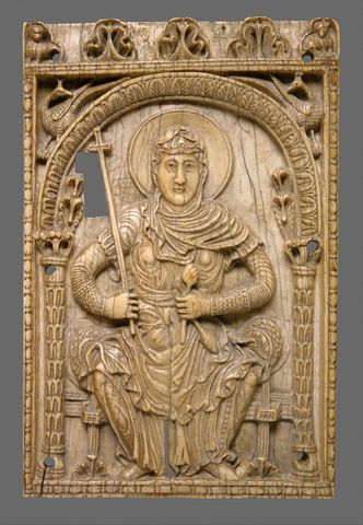Virgin Mary Plaque(Carolingian Art)