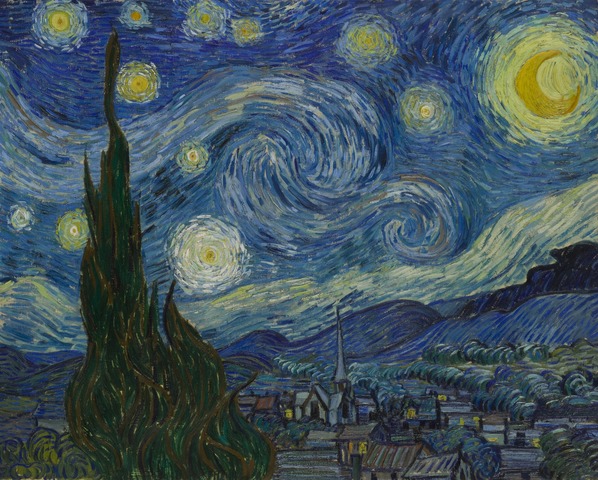 The Starry Night(Post Impressionism)