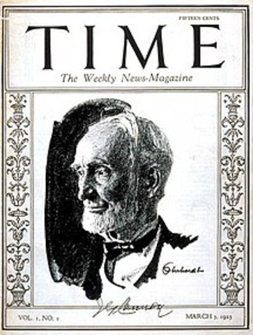 Time Magazine is published for the first time.