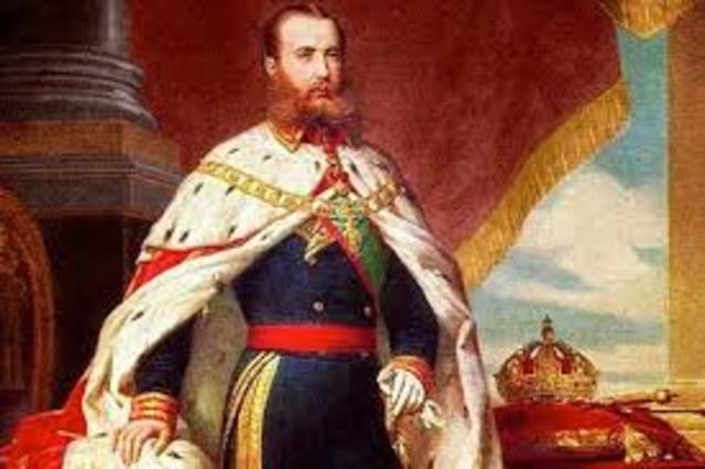 Maximiliano sin el apoyo de las fuerzas francesas