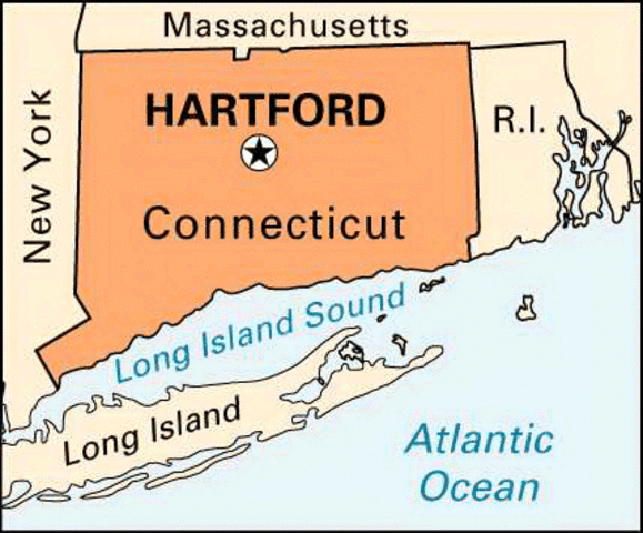 Hartford became the capital of Connecticut.
