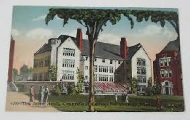 College for women founded in New London.