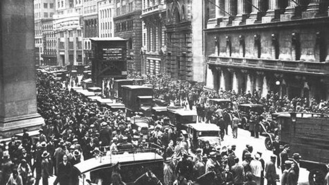 Gran depresión de la bolsa/ Crack de la bolsa de Nueva York