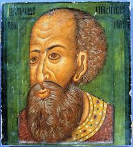 Ivan's father,Vasily III, dies