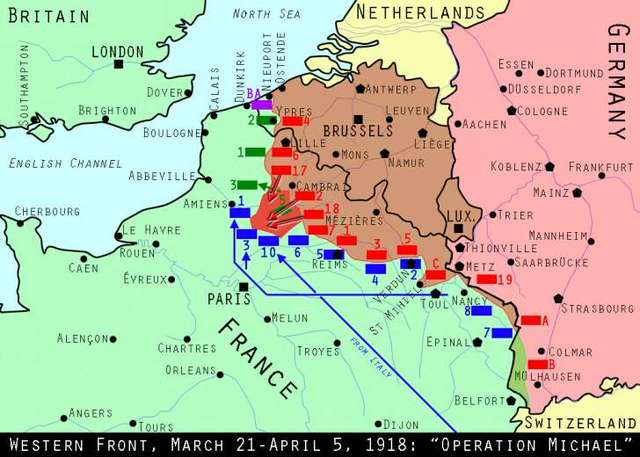 Germans Make a Massive Offensive on the Western Front