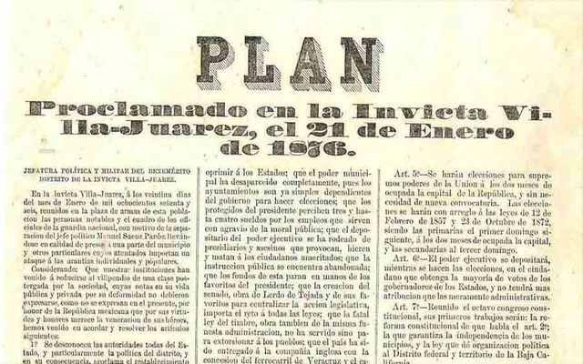Plan de Tuxtepec.