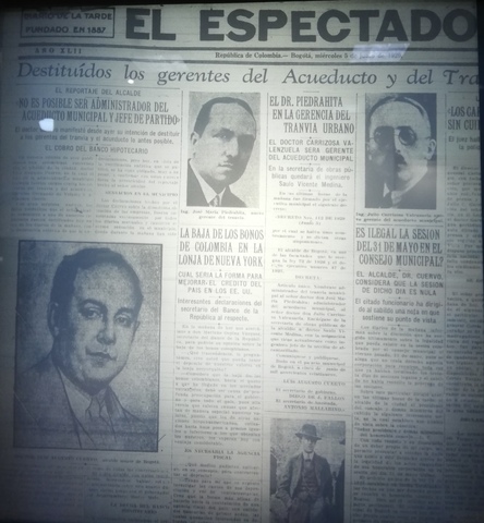 Destituidos los gerentes del Acueducto y del Tranvía.