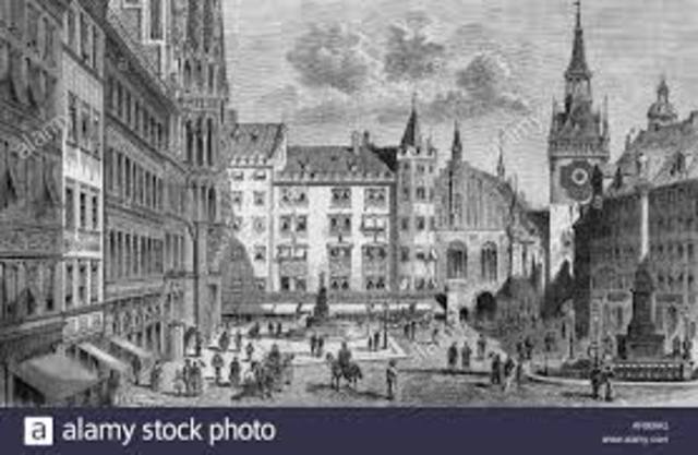 The Einstein family moves to Munich, Germany.